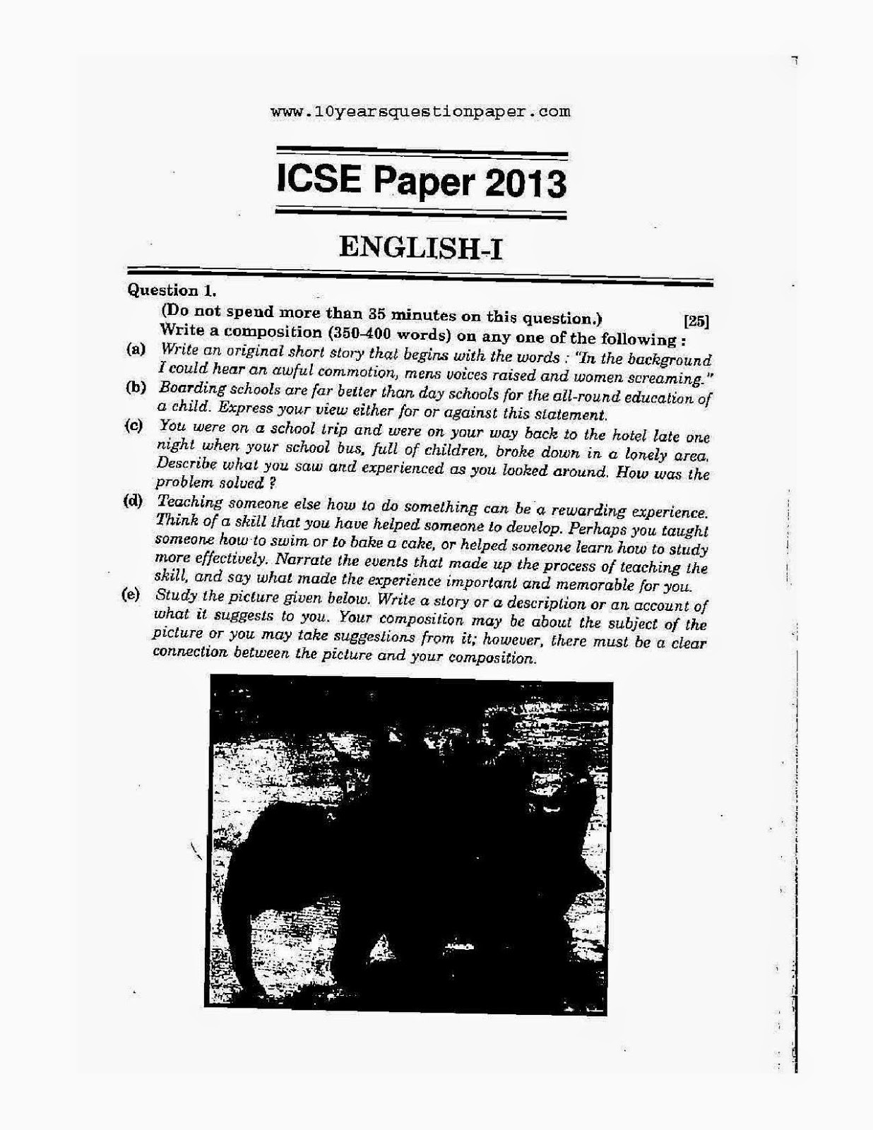 Icse english literature sample papers 2012